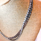 Layered Rhinestone Chain Link Necklace - 2 colors