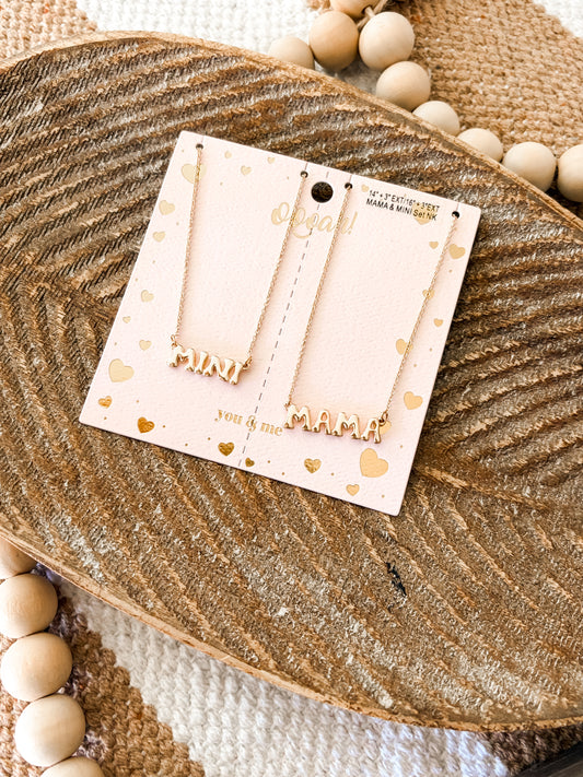 Mama & Mini Necklace Set