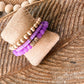 Purple Beaded Stack