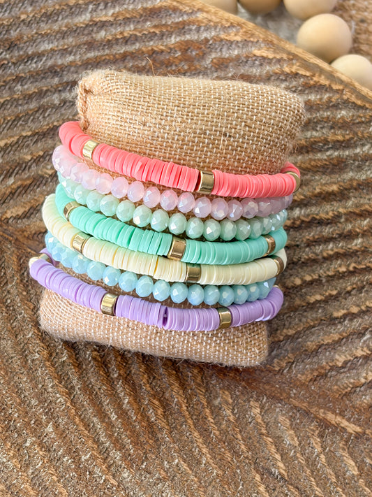 Spring Pastel Bracelet Stack