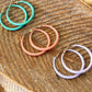 Matte Pastel Hoop Earrings