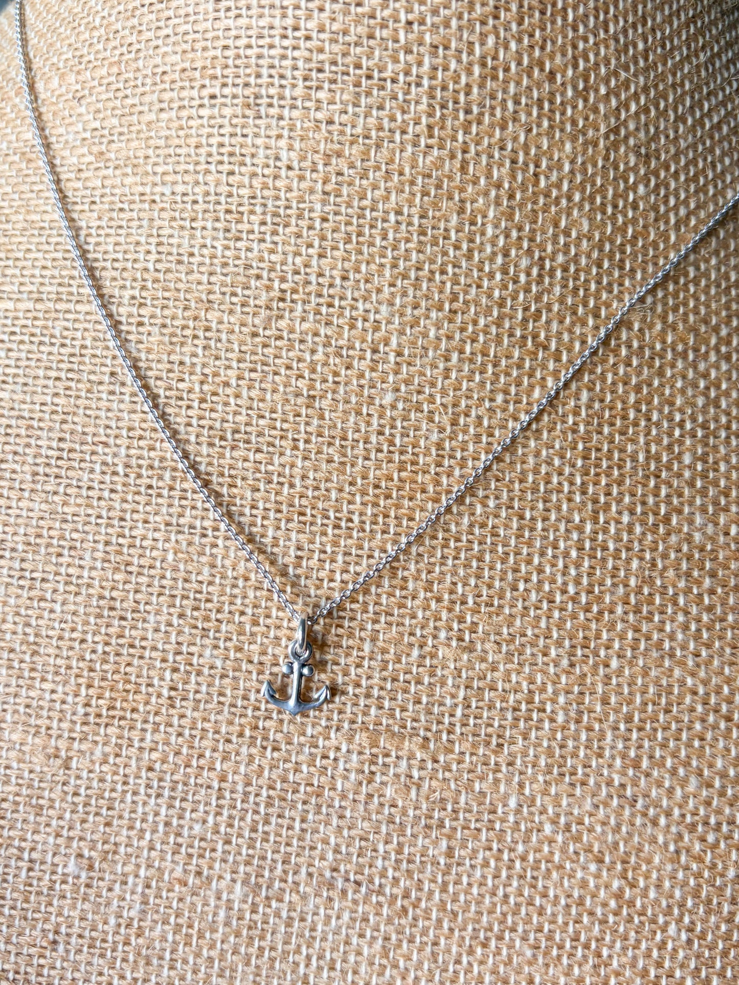 Sterling Silver Anchor Necklace