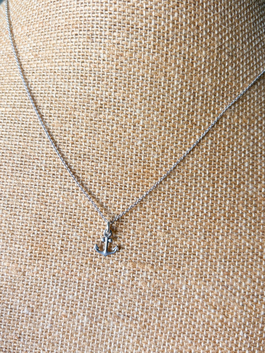 Sterling Silver Anchor Necklace
