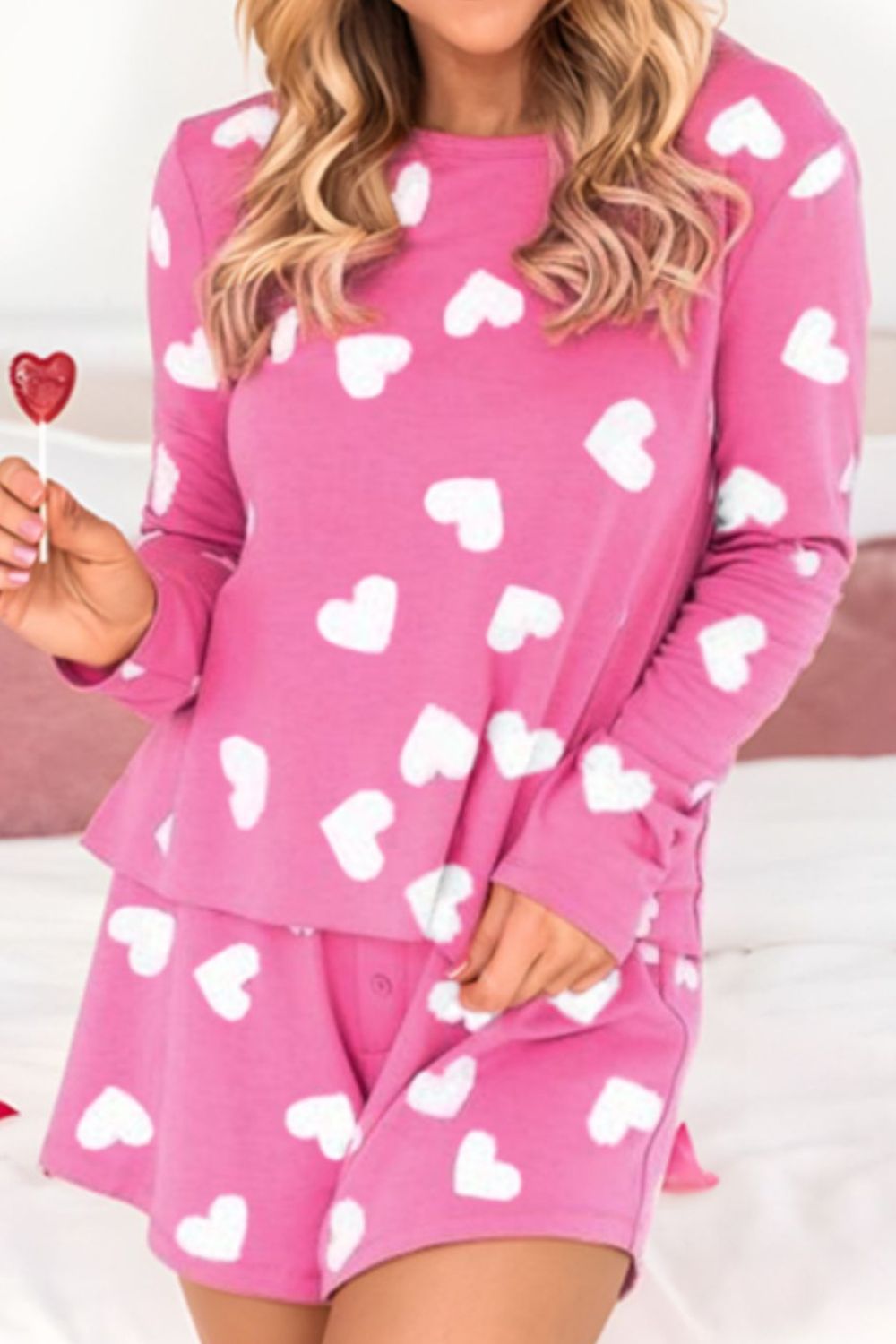 Hearts Shorts Set