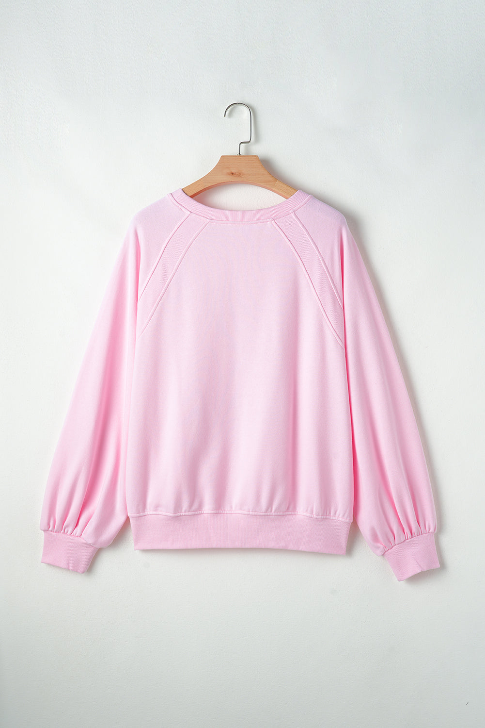 Valentines Day HUG AND KISSES Round Neck Sweatshirt