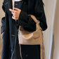 Faux Leather Woven Purse