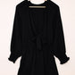 *APP EXCLUSIVE* Tied Flounce Sleeve Plunge Romper