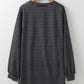 Striped Vneck Long Sleeve Dress