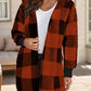 Plaid Hooded Sherpa Teddy Jacket