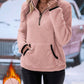 Half Zip Long Sleeve Fleece Lined Sweatshirt