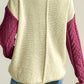Colorblock Drop Shoulder Knitted Sweater