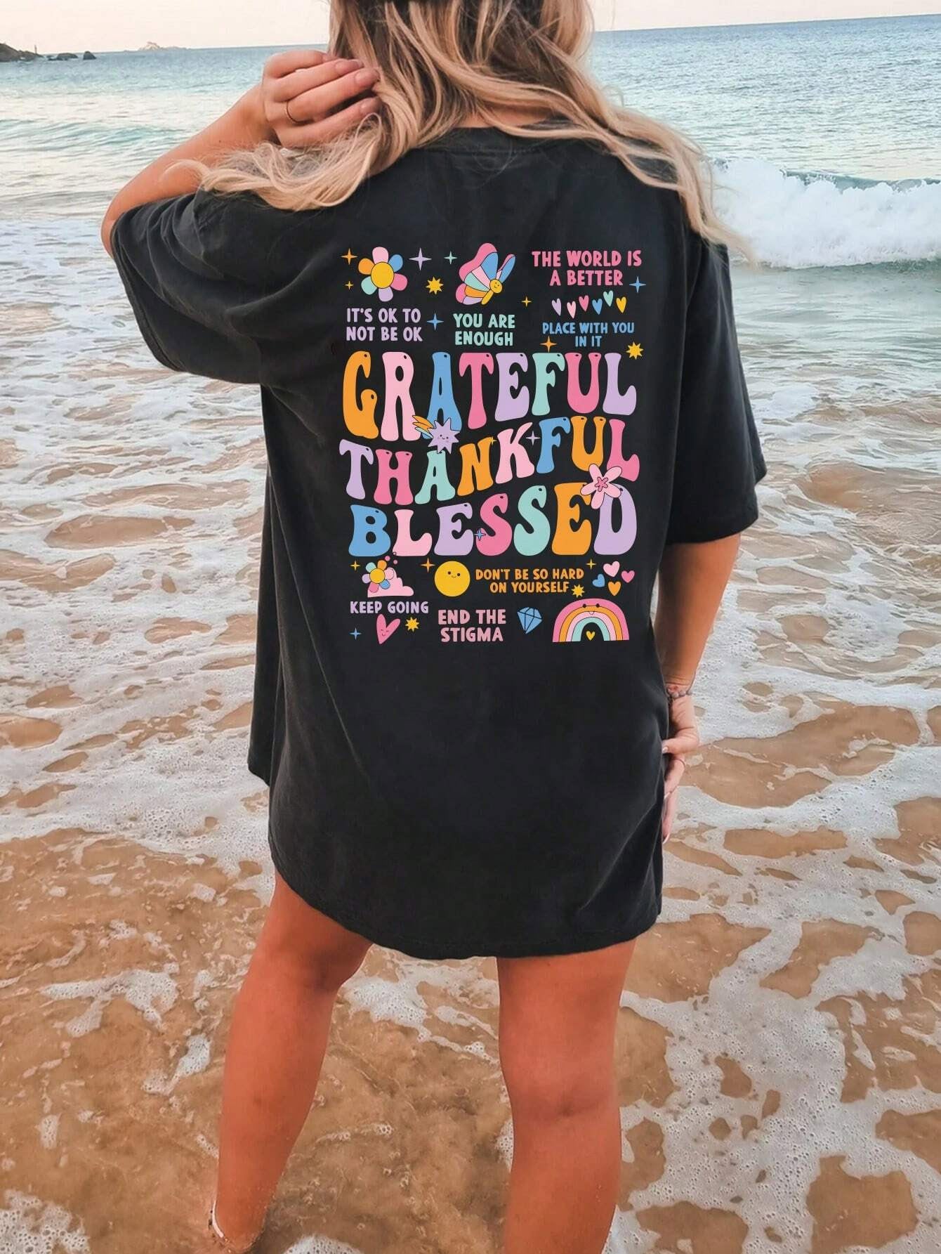 Grateful Thankful Blessed Tee