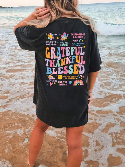 Grateful Thankful Blessed Tee