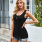 Ribbed Scoop Neck Wide Strap Tank