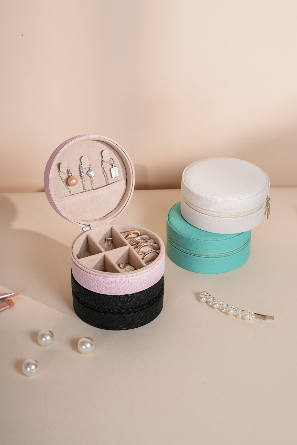 Faux Leather Jewelry Box