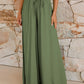 Drawstring Wide Leg Pants with Pockets