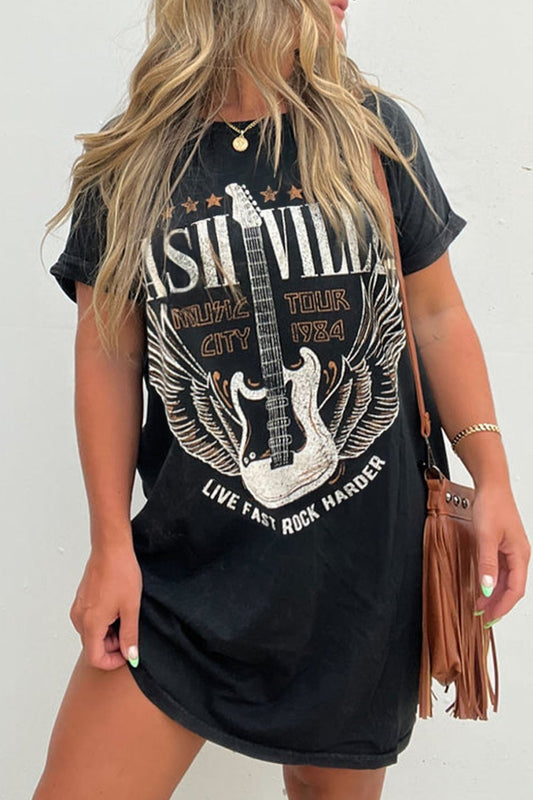 Nashville Guitar Tshirt Dress