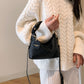 Faux Leather Woven Purse