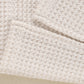 Waffleknit Side Slit Vneck Long Sleeve Top