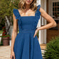 Ruffled Denim Dress