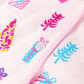Pink Christmas Button Sleep Shirt/Jammies