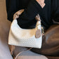 Faux Leather Woven Purse