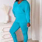 Oversized Vneck Soft Rayon Long Sleeve Top and Leggings Set