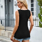 Ribbed Scoop Neck Wide Strap Tank