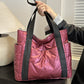 Puffer Tote Bag with Side Pockets