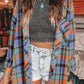 Plaid Flannel Long Sleeve Shirt