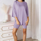 *APP EXCLUSIVE*x Soft Rayon Three-Quarter Sleeve Top and Shorts Set