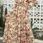 *APP EXCLUSIVE* Floral Flounce Sleeve Plunge Maxi Dress