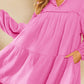 Ces Femme Johnny Collar Balloon Sleeve Mini Dress