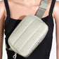 Quilted Nylon Puffer Crossbody Fanny Pack