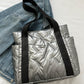 Puffer Tote Bag with Side Pockets