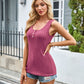 Ribbed Scoop Neck Wide Strap Tank