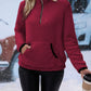 Half Zip Long Sleeve Fleece Lined Sweatshirt