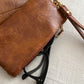 Faux Leather Adjustable Strap Crossbody Bag with Wallet