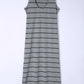 *APP EXCLUSIVE* Striped Slit Sleeveless Maxi Dress