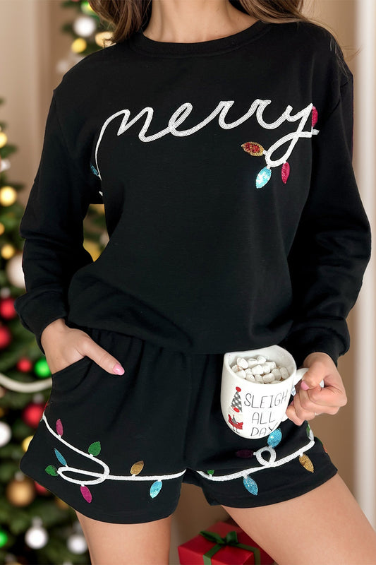 MERRY Sequin Lounge Set