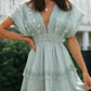 Lace Deep V Dress