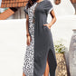 *APP EXCLUSIVE* Leopard Colorblock Maxi Dress