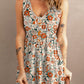 *App Exclusive* Sunflower Print Button Down Sleeveless Dress