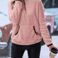 Half Zip Long Sleeve Fleece Lined Sweatshirt