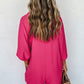 Half Button Collared Neck Romper
