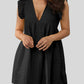 *App Exclusive* Ruffled Eyelet Deep V Dress