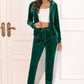 *APP EXCLUSIVE* Zip-Up Hooded Jacket and Pants Set