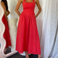 Devine Ruched Halter Neck Midi Dress