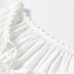 Lace Detail Tie Neck Long Sleeve Blouse