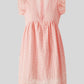 *App Exclusive* Ruffled Eyelet Deep V Dress